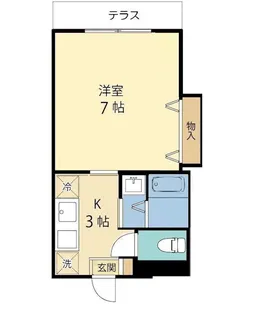 メゾンクレール【1階】の間取り