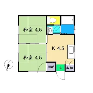 寺尾ハイツ【2階】の間取り