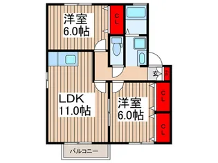 タプローコート【2階】の間取り
