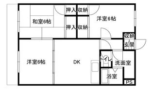 マンションアカデミーII【1階】の間取り