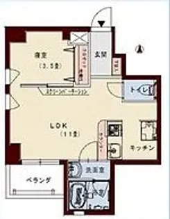 コリドールリブ【6階】の間取り