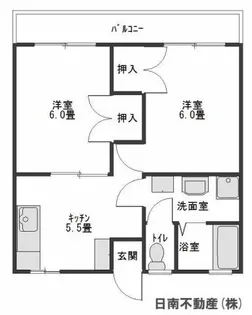 ルミエール谷口【1階】の間取り