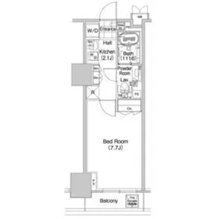 コンフォリア蒲田【2階】の間取り