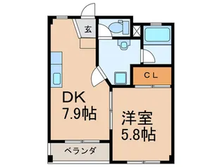 ワンピース【3階】の間取り