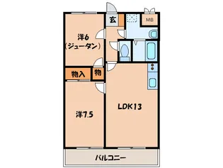 エクセル小呂【5階】の間取り