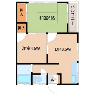 第一小松荘【1階】の間取り
