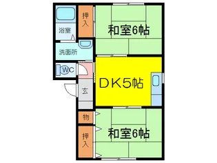 コーポ槙【1階】の間取り