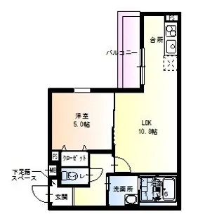 フジパレス豊里III番館【3階】の間取り