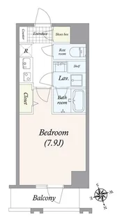 GRAN PASEO 浅草橋II【4階】の間取り
