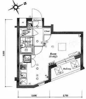 パレ・ホームズ高井戸II【2階】の間取り
