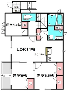 シャーメゾンイースト【2階】の間取り