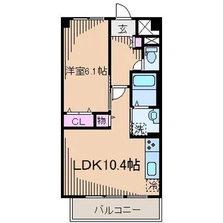 ディアコート【1階】の間取り
