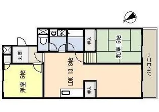 エクセラン今田【2階】の間取り