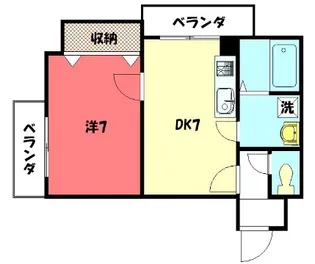 リライブ修学院【3階】の間取り