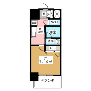 ロンドヴェルチュ白川公園【5階】の間取り