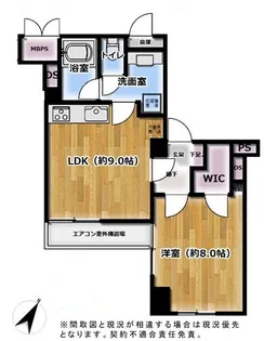 パラシオン高輪【6階】の間取り