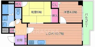 ゴールドクレスト京橋【4階】の間取り