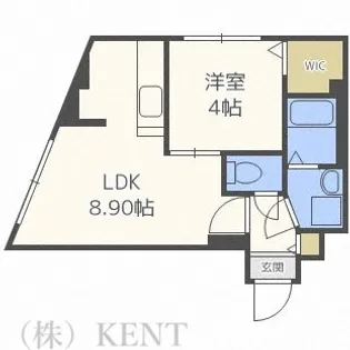 オレンジレジデンスウェスト【5階】の間取り