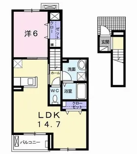 サンセールVII【2階】の間取り