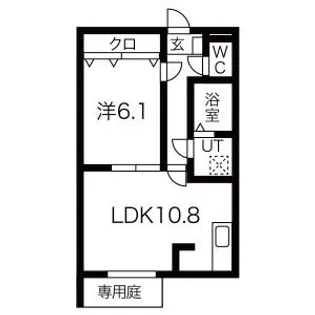 セレネ気南W【1階】の間取り