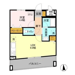 アレグリア柏屋【5階】の間取り