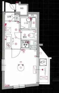 ル・リオン目黒I【4階】の間取り