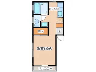 プレジール秦野【2階】の間取り