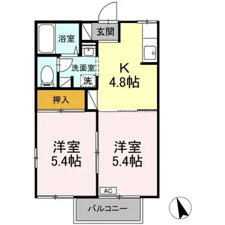 メゾン・エトワール D【2階】の間取り