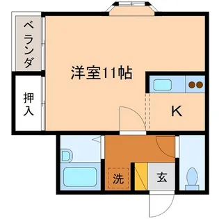 クリスティーヌ24【1階】の間取り