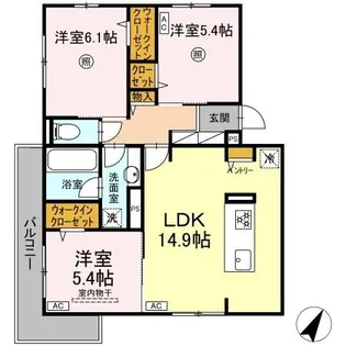 TORISIA相生町【3階】の間取り