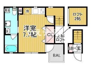 ヴィアノ山下町【2階】の間取り