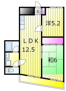 紀伊国屋マンション【6階】の間取り