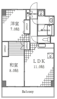 ヒル・イーストSS【2階】の間取り