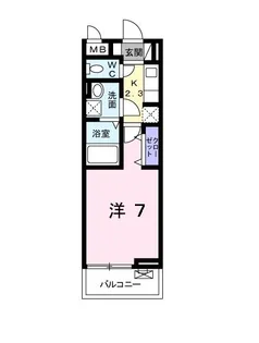 キングキャッスル 壱番館【3階】の間取り
