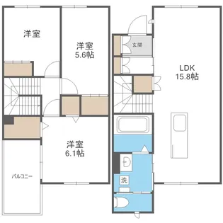 クレスタ【1階】の間取り