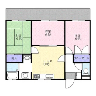 第1ホワイトメゾン【1階】の間取り