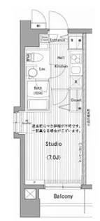 ガーラ・グランディ横濱桜木町【7階】の間取り
