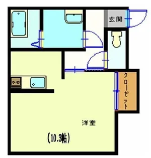 メイプル弐拾四番館【1階】の間取り
