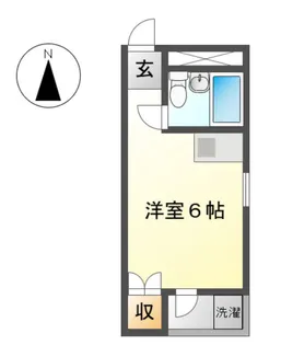 ラ・メゾンパシフィック芳野【2階】の間取り