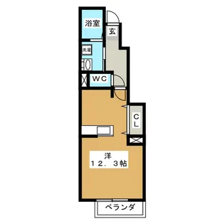 ブリアン オーブ【1階】の間取り