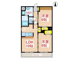 サザンクロス【1階】の間取り