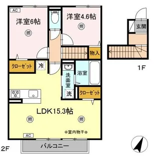 メゾン アリエッタ【2階】の間取り