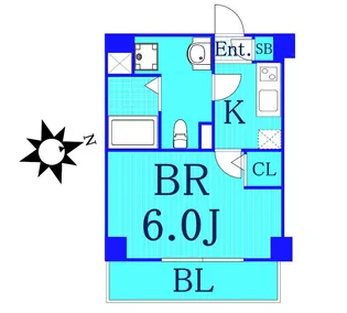 キュリオシティ横濱弘明寺【2階】の間取り