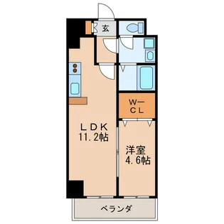 フォレシティ新栄【10階】の間取り