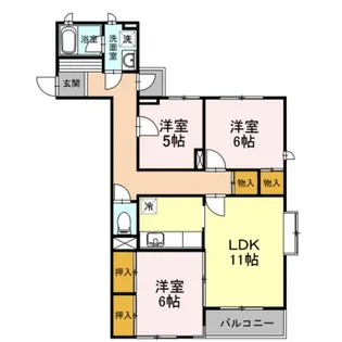 フォレスト I【1階】の間取り