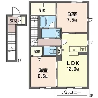 フィオレンティーナ【2階】の間取り