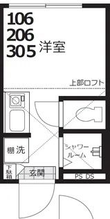 ONE CUBE夏目坂【2階】の間取り
