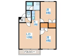 アパルタ21【2階】の間取り