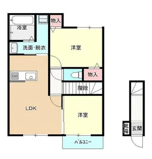 ルネッサンス【2階】の間取り