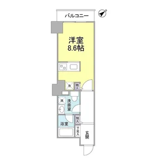 TKフラッツ渋谷【2階】の間取り